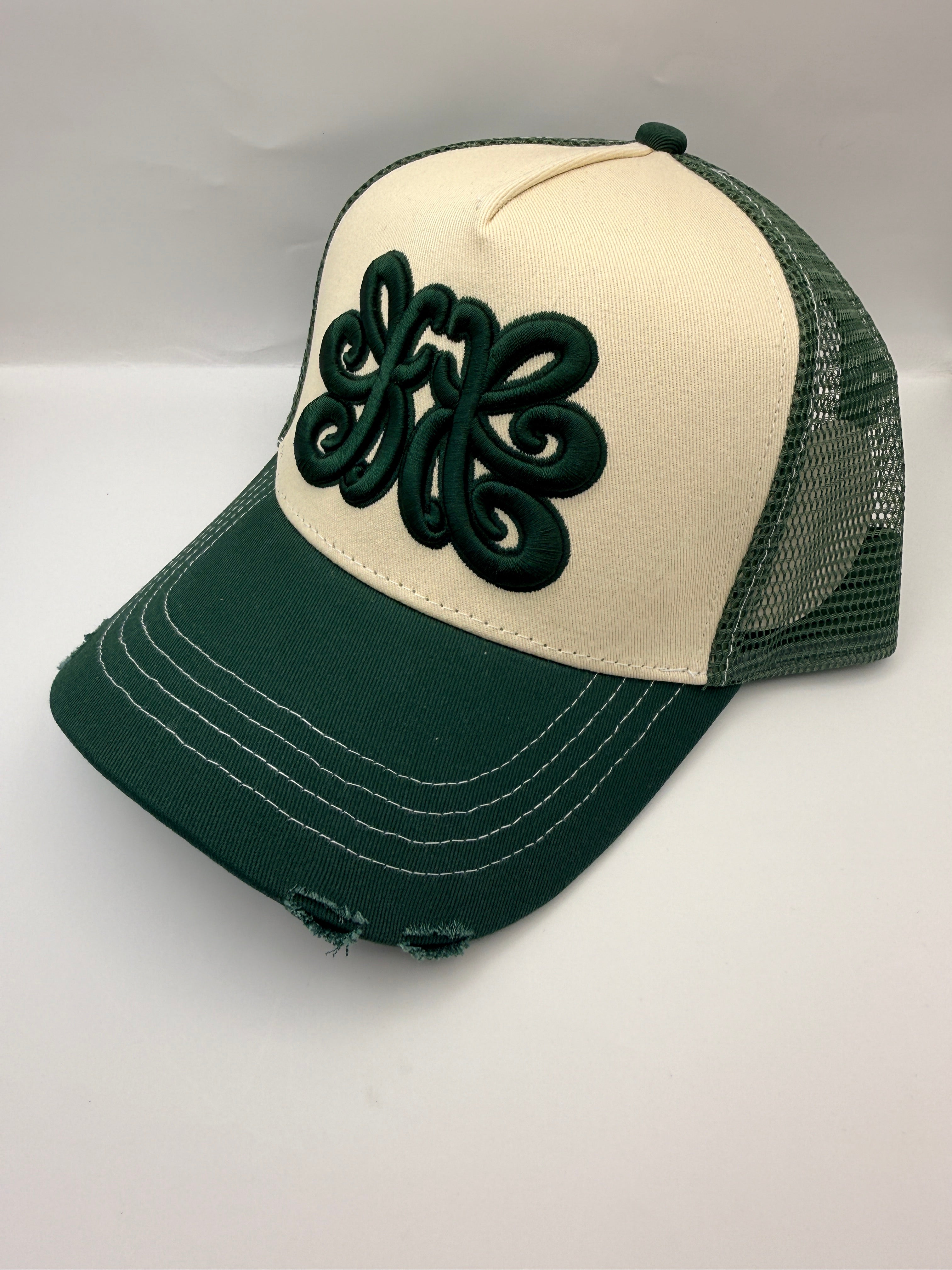 Krayta Clo Logo Cap - Green/Beige